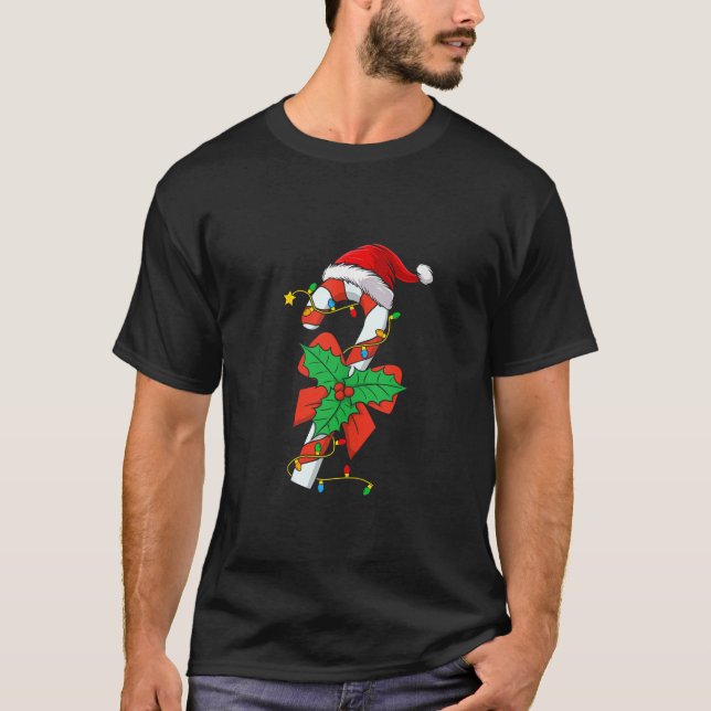 Camiseta Candy Cane Crew Santa Navidades 2023 Para Niños (Anverso)