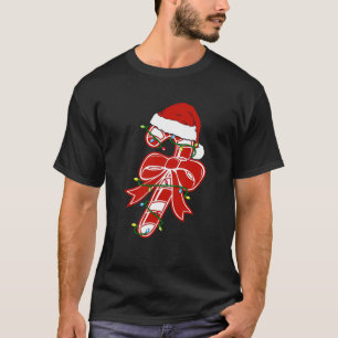 Camiseta Candy Cane Crew Santa Navidades Niños Chicas Sw