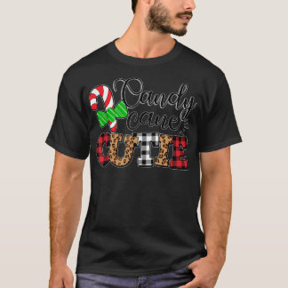 Camiseta Candy Cane Cutie Búfalo Niños Chicas Chr