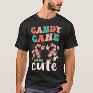 Camiseta Candy Cane Cutie Christmas Holiday Retro Holiday M