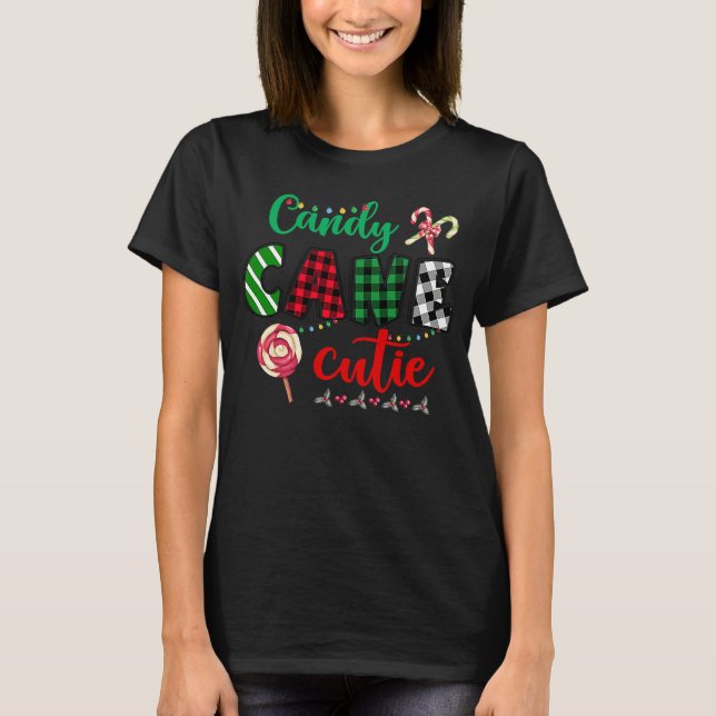 Camiseta Candy Cane Cutie Christmas Stocking Stuffer  Kids (Anverso)