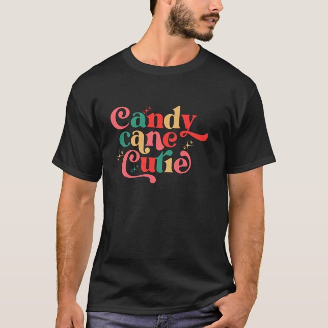 Camiseta Candy Cane Cutie Navidades graciosos Chicas niños  (Anverso)