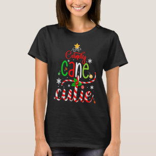 Camiseta Candy Cane Cutie Navidades Niños Chicas Niños Navi