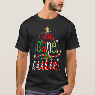 Camiseta Candy Cane Cutie Navidades Niños Chicas Niños Navi