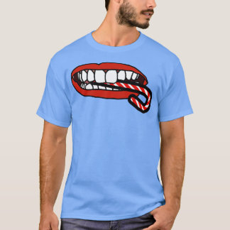 Camiseta Candy Cane es comida dice Boca
