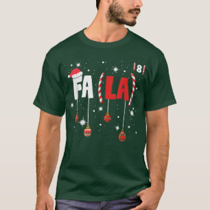 Camiseta Candy Cane Fa La 8 Math Teacher Christmas Teacher