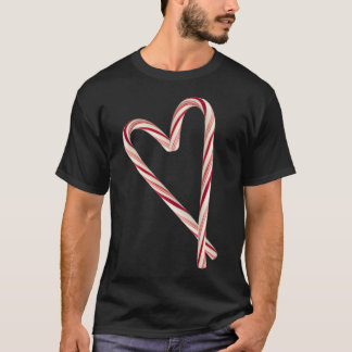 Camiseta Candy Cane Heart