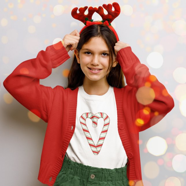 Camiseta Candy Cane Heart (Subido por el creador)