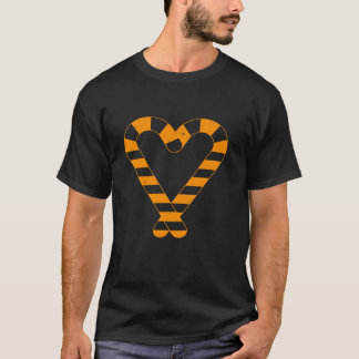 Camiseta Candy Cane Heart Navidades Graciosos de X mas Dist