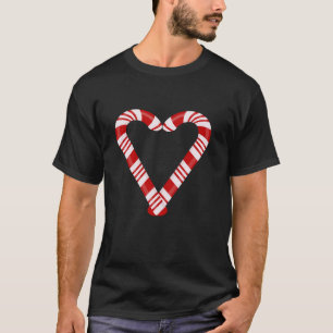 Camiseta Candy Cane Hearts Navidades divertidísimas X mas R