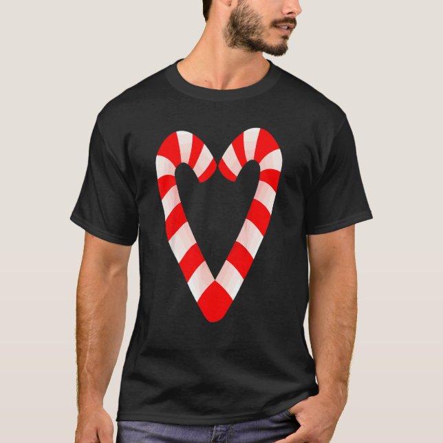 Camiseta Candy Cane Hearts Navidades Navidad Vacaciones San (Anverso)