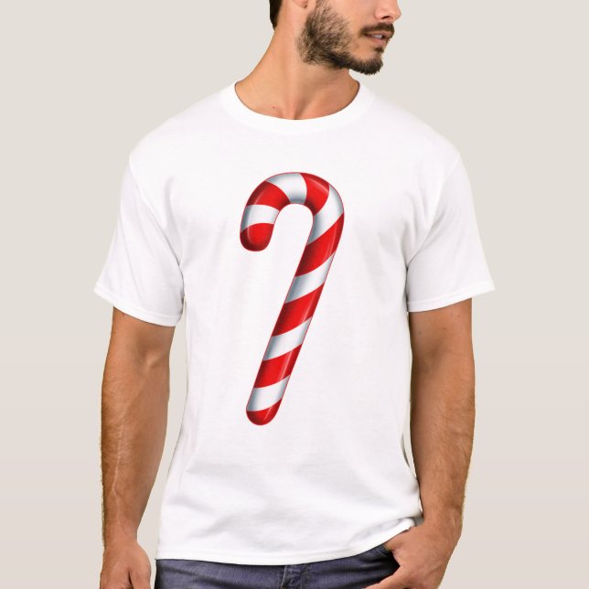 Camiseta Candy Cane Merry Y Candamio Blanco Y Rojo Brillant (Anverso)