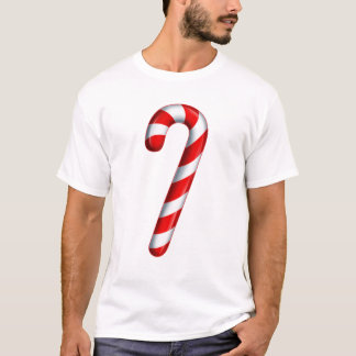 Camiseta Candy Cane Merry Y Candamio Blanco Y Rojo Brillant
