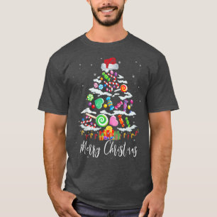 Camiseta Candy Cane Santa Hat Tree Merry Christmas Yall