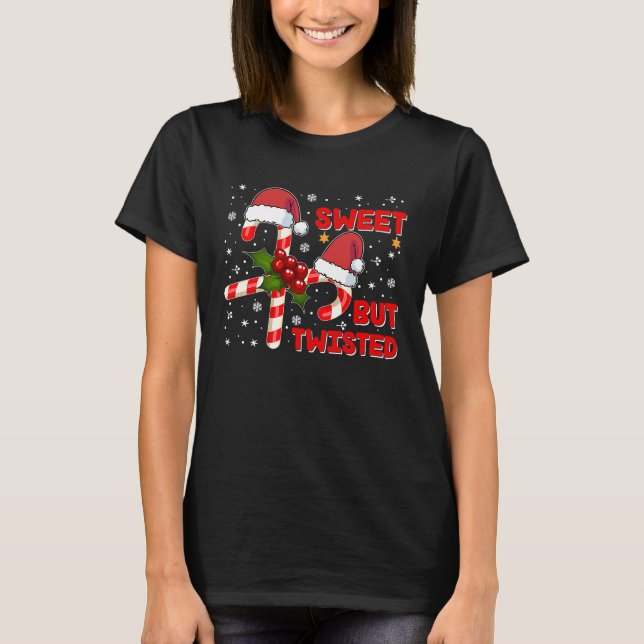 Camiseta Candy Cane Sweet but Twist Navidades (Anverso)