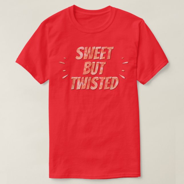 Camiseta Candy Cane Sweet but Twist Novedad Funny (Diseño del anverso)