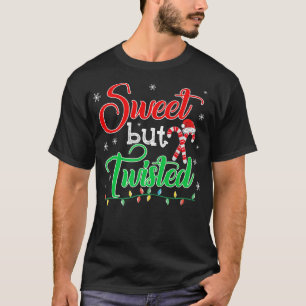 Camiseta Candy Cane Sweet Pero Twist Funny Navidades