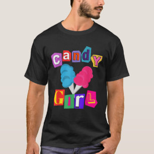 Camiseta Candy Chica Cotton Candy Fiesta temática Vestido N