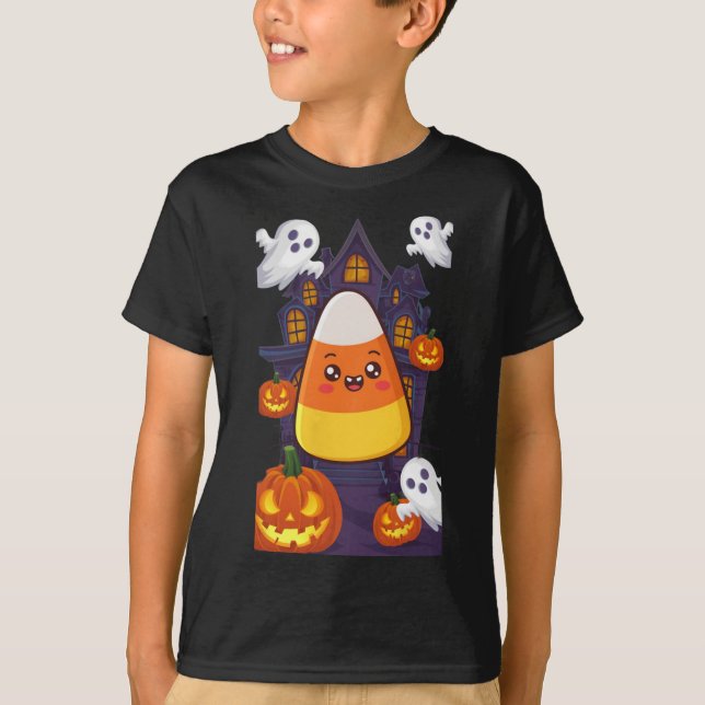 Camiseta Candy Corn Halloween Costume (Anverso)
