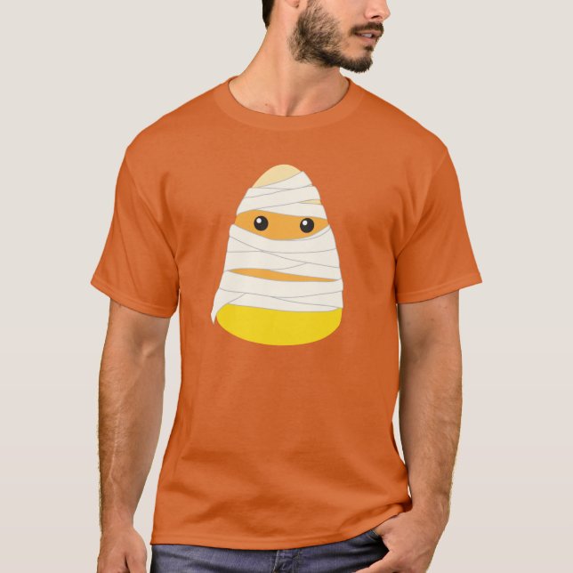 Camiseta Candy Corn Mummy Costume Halloween Candy Corn (Anverso)