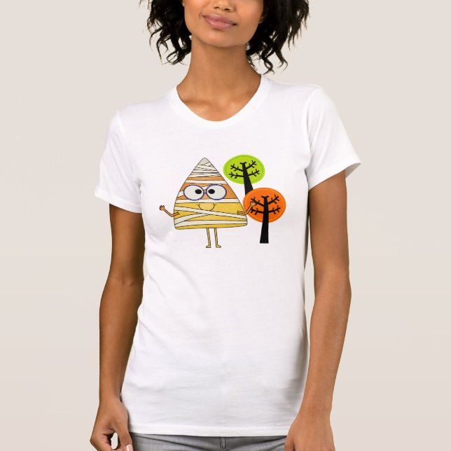 Camiseta Candy Corn Mummy Halloween (Anverso)