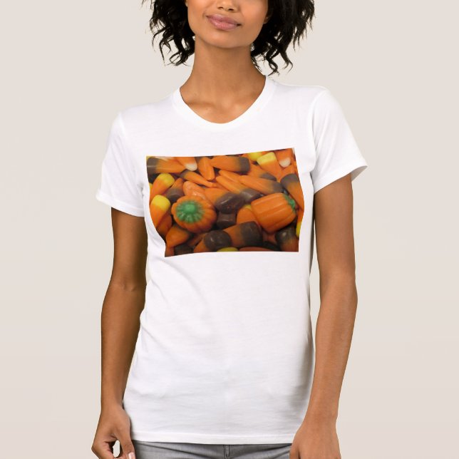 Camiseta Candy Corn Otoño Womens Tank (Anverso)