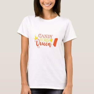 Camiseta Candy Corn Queen Funny Cute Halloween