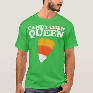Camiseta Candy Corn Queen Funny Halloween Retro 80's 70's C