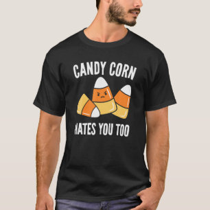 Camiseta Candy Corn te odia a los niños muy graciosos Hallo