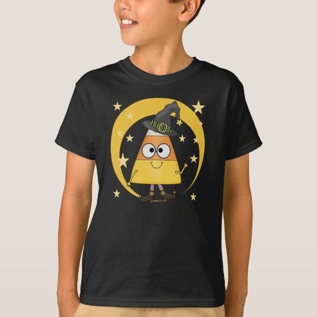 Camiseta Candy Corn Witch Halloween (Anverso)