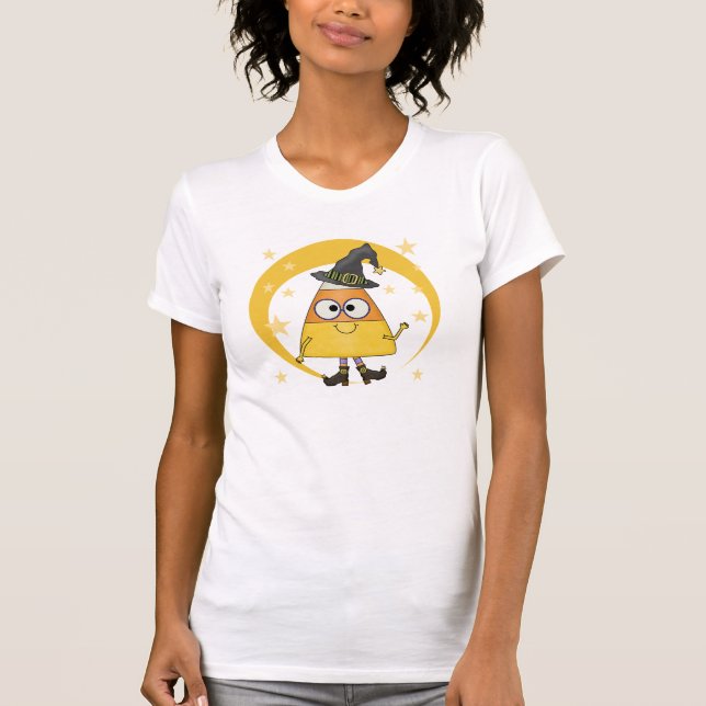 Camiseta Candy Corn Witch Halloween (Anverso)