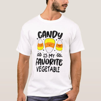 Camiseta Candy es mi Hallowee favorito del maíz dulce