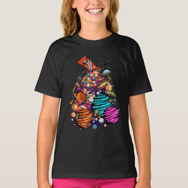 Camiseta Candy espacial (Anverso)