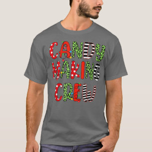 Camiseta Candy Haciendo Navidades de tripulaciones, Feliz N