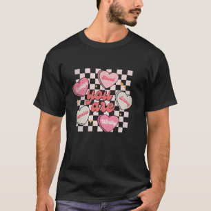 Camiseta Candy Heart Self Love Groovy Happy ValentDay
