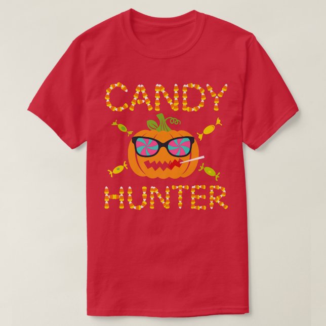 Camiseta Candy Hunter Halloween Funny 70 (Diseño del anverso)