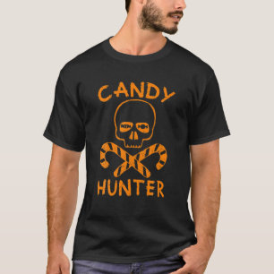 Camiseta Candy Hunter Skull Halloween Gracioso