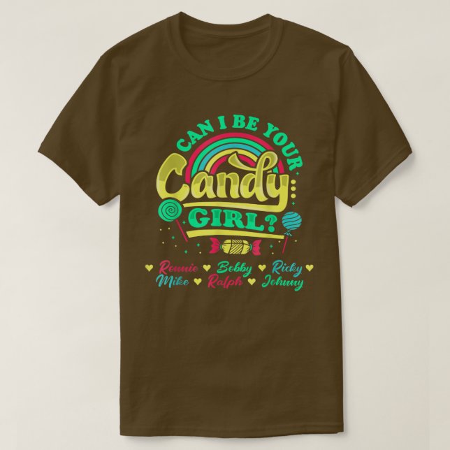 Camiseta Candy Mike Ricky Ralph Chica Johnny Bobby Ronnie C (Diseño del anverso)