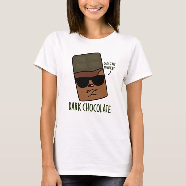 Camiseta Candy Pun divertido de chocolate oscuro (Anverso)