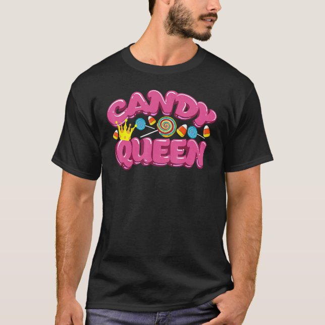 Camiseta Candy Queen  For Lollipop  Sweet Tooth (Anverso)