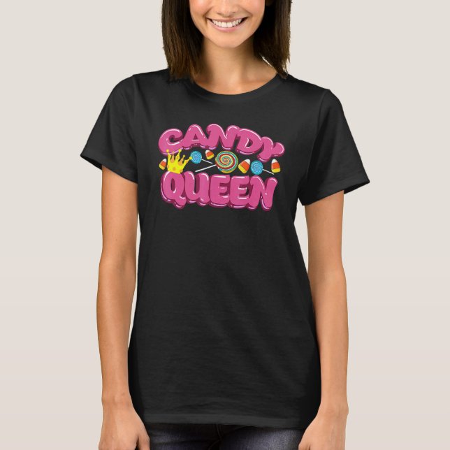 Camiseta Candy Queen  For Lollipop  Sweet Tooth (Anverso)
