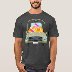 Camiseta Candy Riding Car Lazy Halloween Disstume divertida