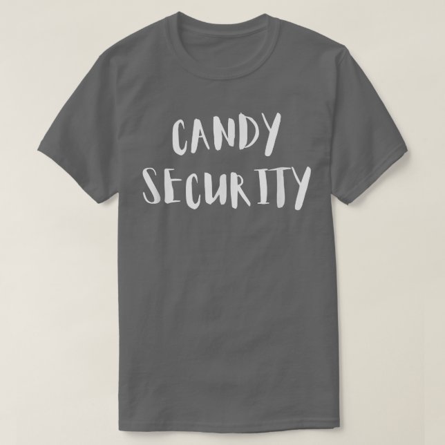 Camiseta Candy Security Funny Disstume de Halloween 329 (Diseño del anverso)