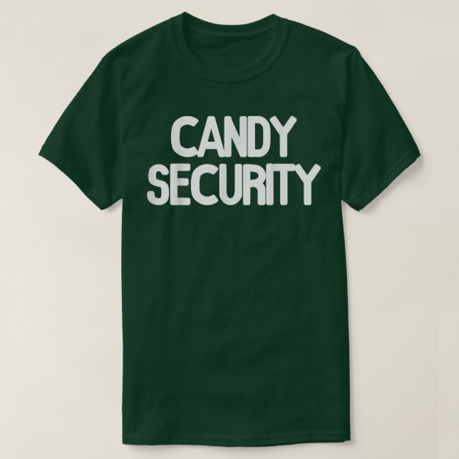 Camiseta Candy Security Funny Halloween Padres disfraces 33 (Diseño del anverso)