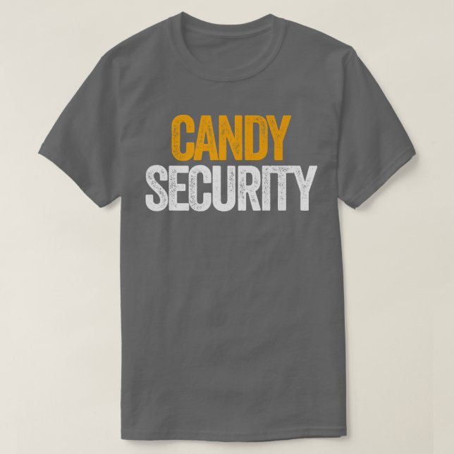 Camiseta Candy Security Funny Halloween Padres disstume80 (Diseño del anverso)
