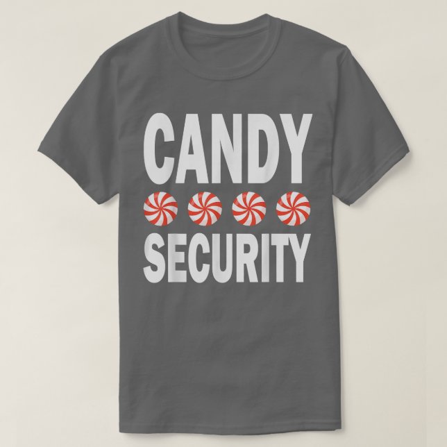 Camiseta Candy Security Funny Parents Halloween Costume 343 (Diseño del anverso)