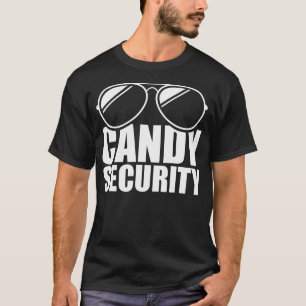 Camiseta Candy Security Graciosa Fácil disfraz de Halloween
