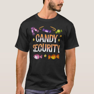 Camiseta Candy Security Parents Costume Halloween Mamá Papá