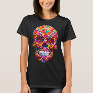 Camiseta Candy Skull Bubble Gum Skeleton Halloween Candies