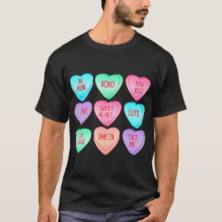 Camiseta Candy Sweet Heart Love Día de San Valentín Shirt W